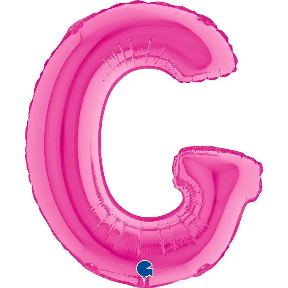 Letter Ballon G Roze - 35 cm - Ballonnenshop.nl