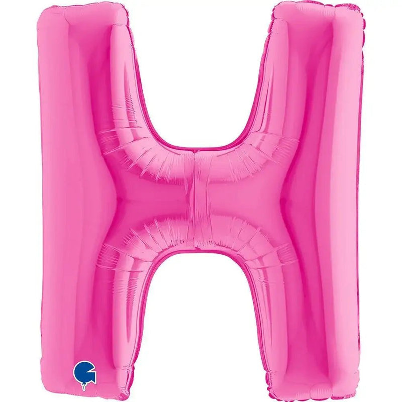 Letter Ballon H Roze - 102 cm - Ballonnenshop.nl