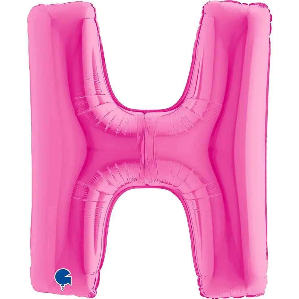 Letter Ballon H Roze - 102 cm - Ballonnenshop.nl