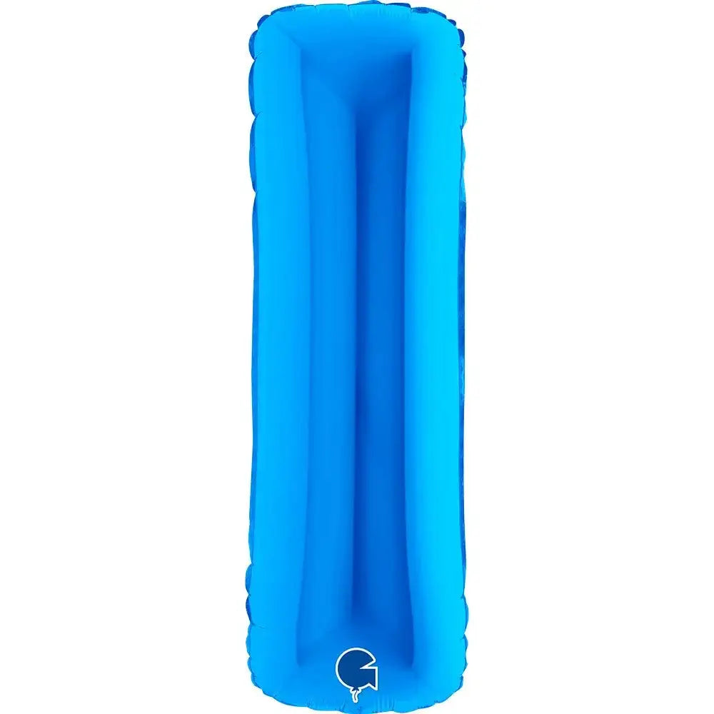 Letter Ballon I Blauw - 102 cm - Ballonnenshop.nl
