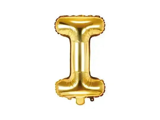 Letter Ballon I Goud - 35 cm - Ballonnenshop.nl