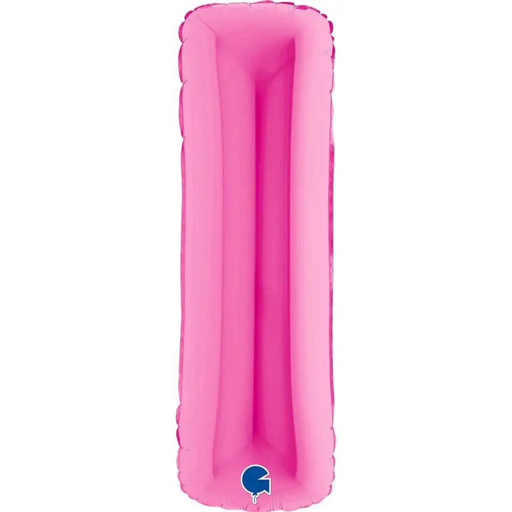 Letter Ballon I Roze - 102 cm - Ballonnenshop.nl