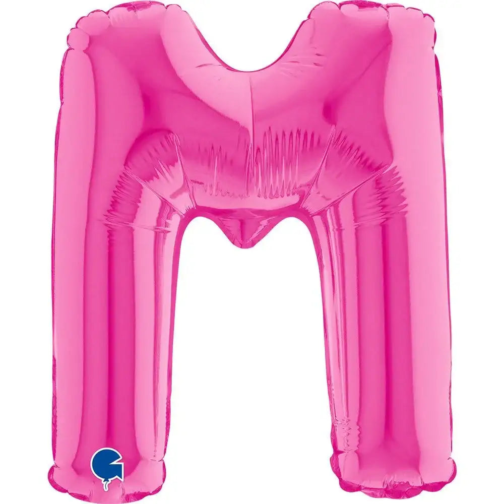 Letter Ballon M Roze - 35 cm - Ballonnenshop.nl