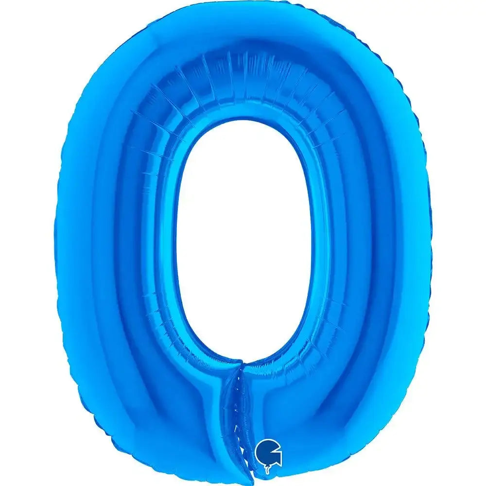 Letter Ballon O Blauw - 102 cm - Ballonnenshop.nl