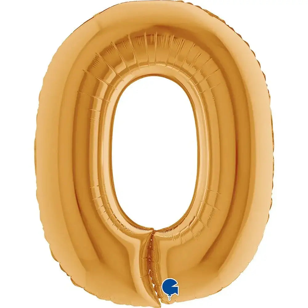 Letter Ballon O Goud 102 cm - Ballonnenshop.nl