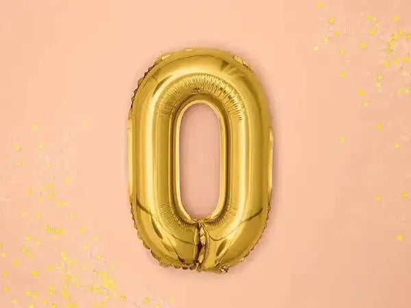 Letter Ballon O Goud - 35 cm - Ballonnenshop.nl