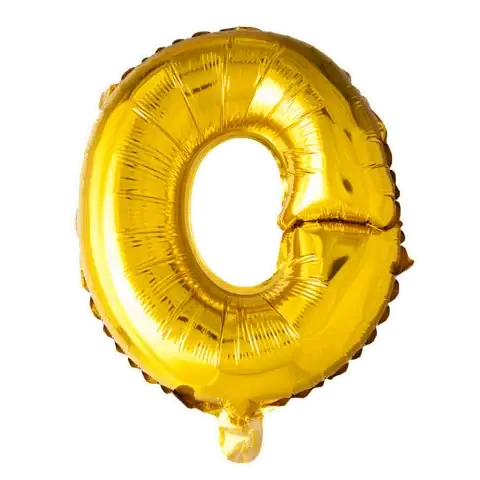 Letter Ballon O - Goud - 41 cm - Ballonnenshop.nl