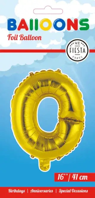 Letter Ballon O - Goud - 41 cm - Ballonnenshop.nl