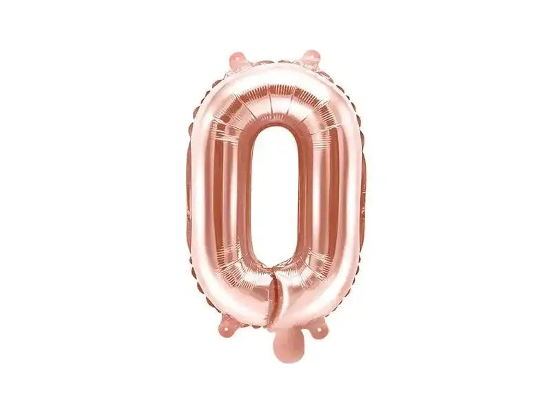 Letter Ballon O Rose Goud - 35 cm - Ballonnenshop.nl