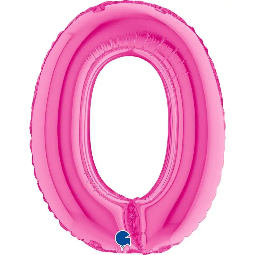 Letter Ballon O Roze - 35 cm - Ballonnenshop.nl