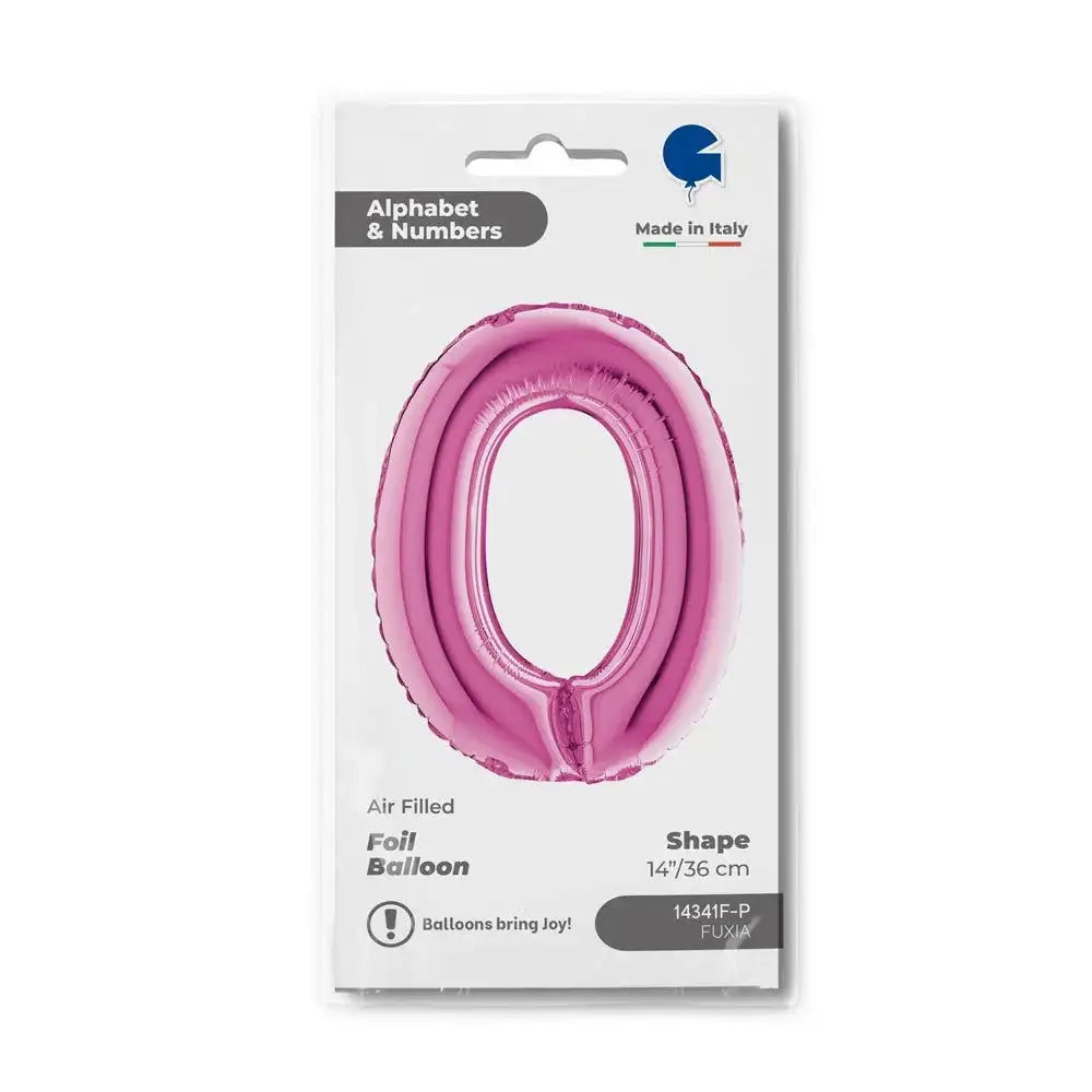 Letter Ballon O Roze - 35 cm - Ballonnenshop.nl