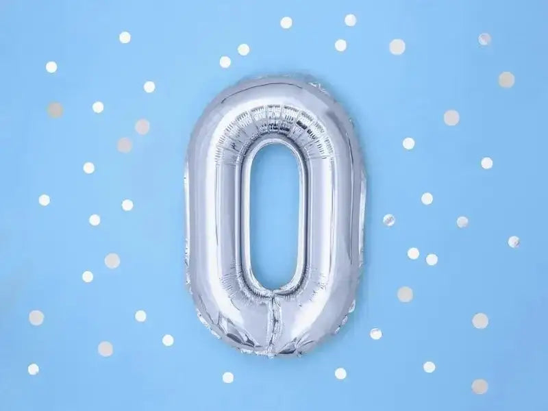 Letter Ballon O Zilver - 35 cm - Ballonnenshop.nl