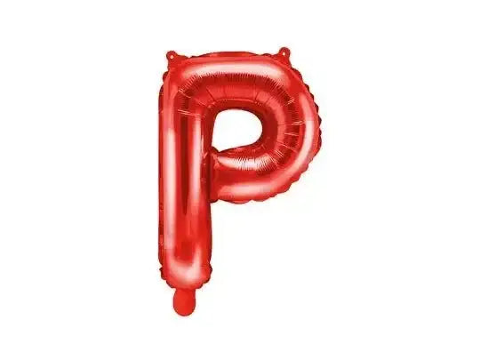 Letter Ballon P Rood - 35 cm - Ballonnenshop.nl