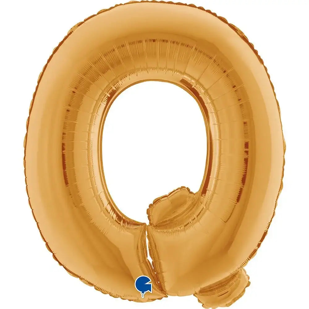 Letter Ballon Q Goud 102 cm - Ballonnenshop.nl