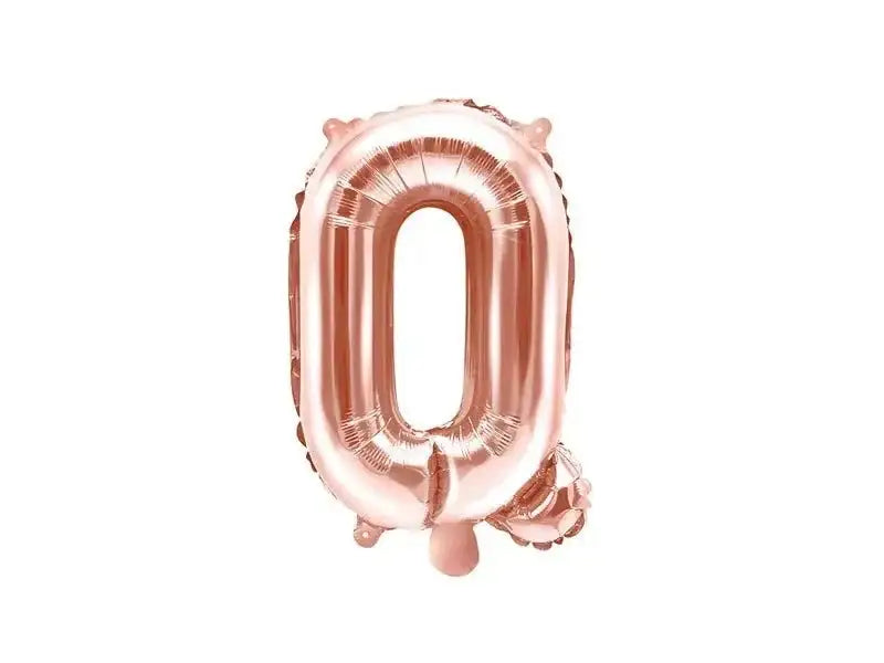 Letter Ballon Q Rose Goud - 35 cm - Ballonnenshop.nl