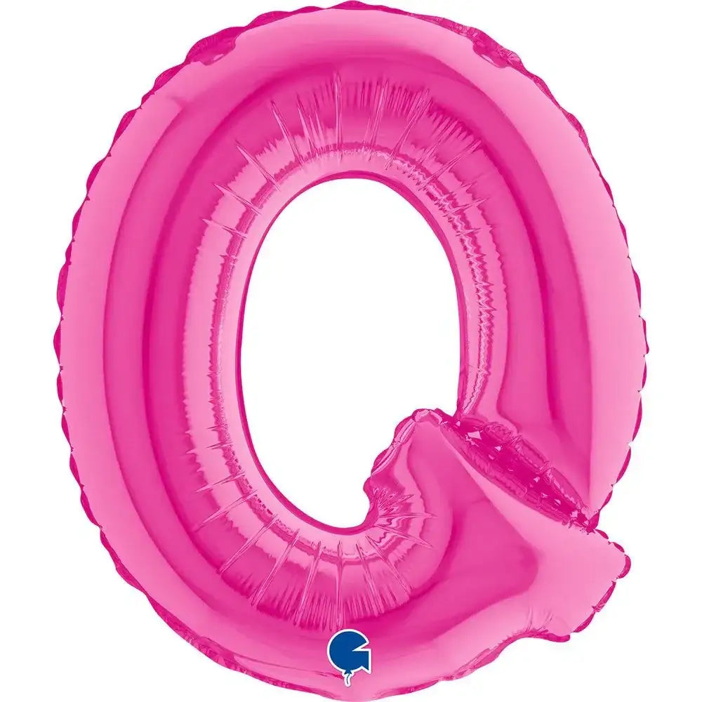 Letter Ballon Q Roze - 35 cm - Ballonnenshop.nl