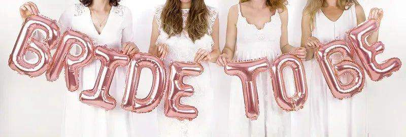 Letter Ballon R Rose Goud - 35 cm - Ballonnenshop.nl