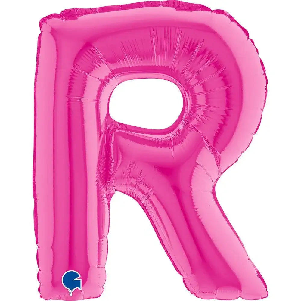 Letter Ballon R Roze - 35 cm - Ballonnenshop.nl