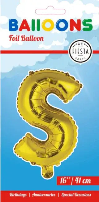 Letter Ballon S - Goud - 41 cm - Ballonnenshop.nl