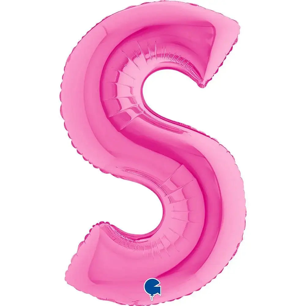 Letter Ballon S Roze - 102 cm - Ballonnenshop.nl