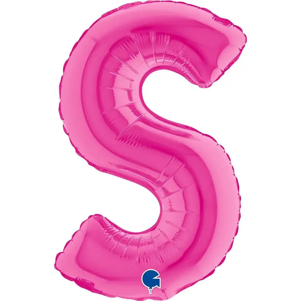 Letter Ballon S Roze - 35 cm - Ballonnenshop.nl