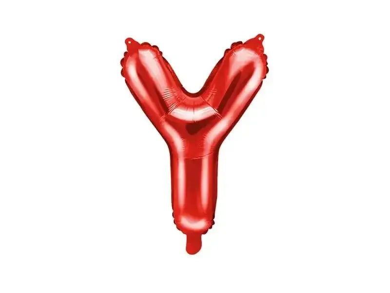 Letter Ballon Y Rood - 35 cm - Ballonnenshop.nl