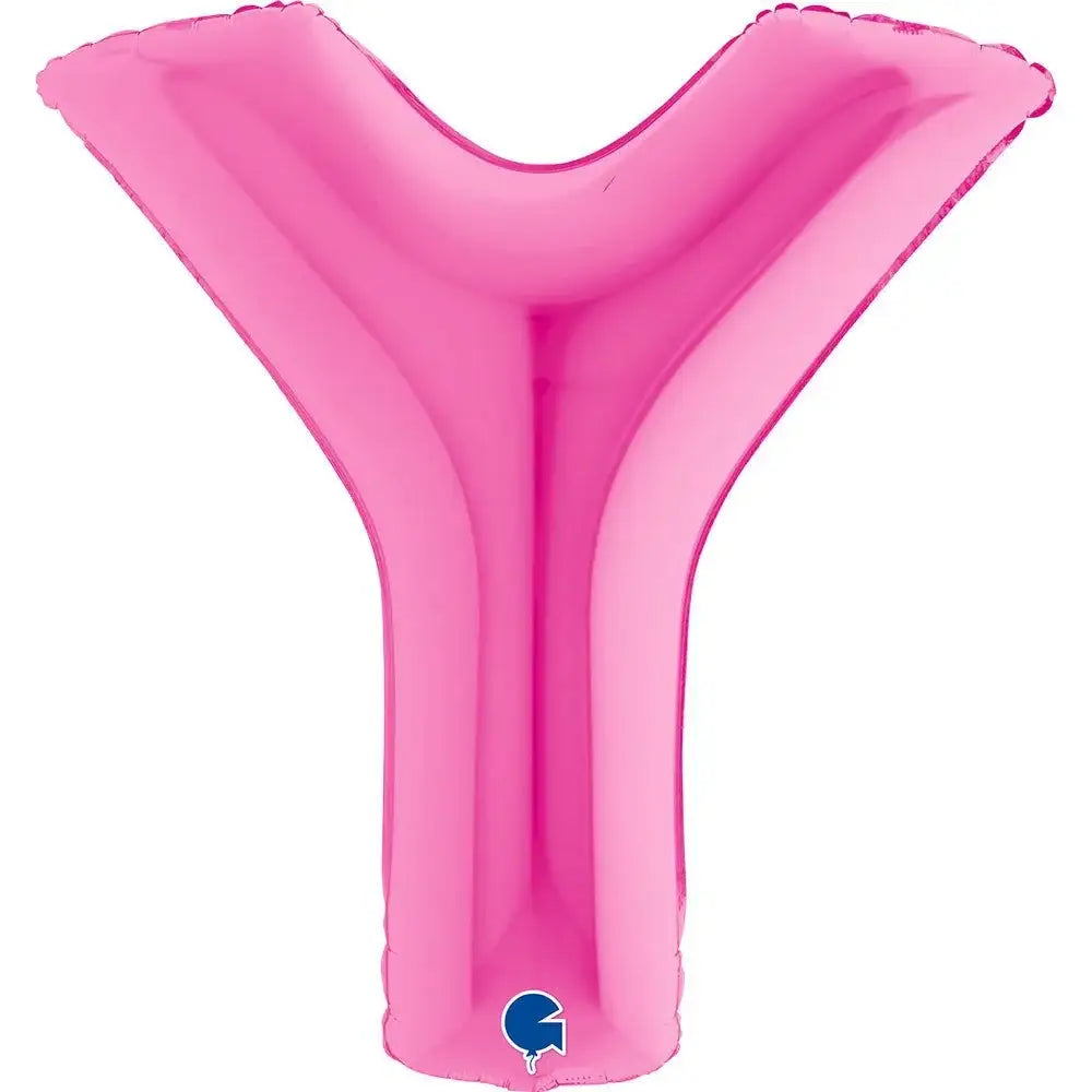 Letter Ballon Y Roze - 102 cm - Ballonnenshop.nl