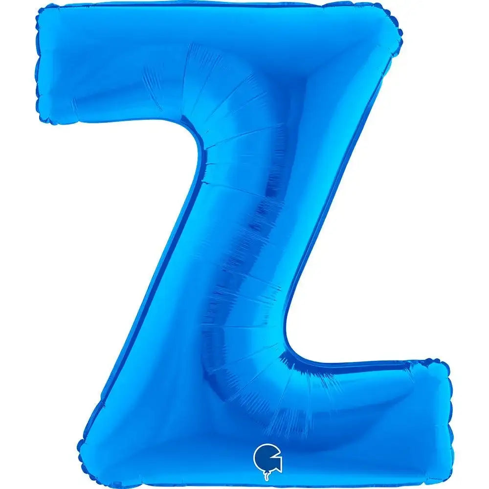 Letter Ballon Z Blauw - 102 cm - Ballonnenshop.nl