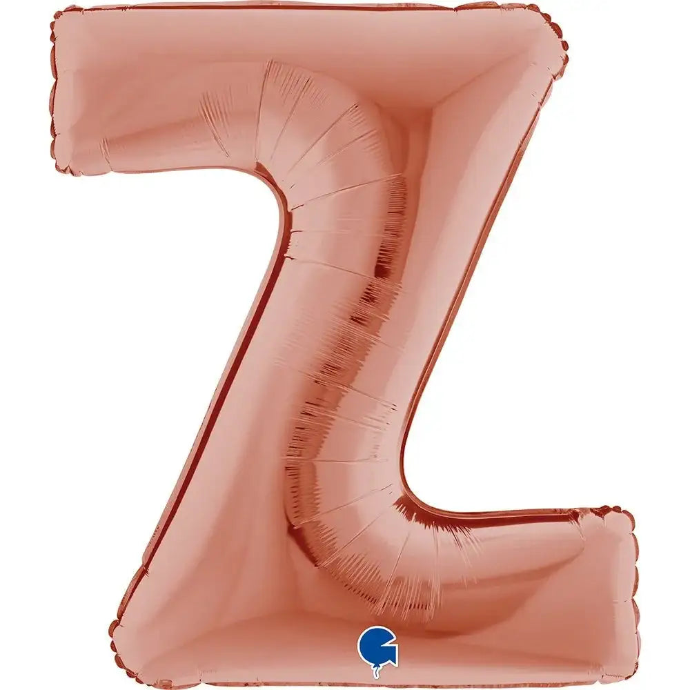 Letter Ballon Z Rose Goud - 102 cm - Ballonnenshop.nl