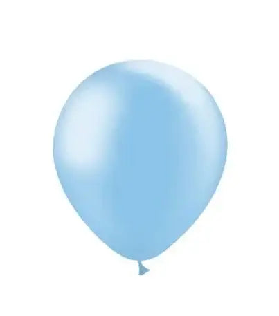 Licht Blauwe Ballonnen Metallic 10 Stuks 30 cm - Ballonnenshop.nl