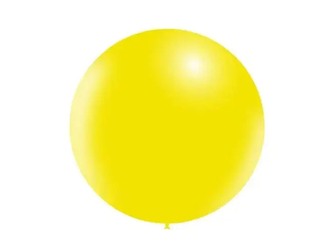 Licht Gele Mega Ballon 60 cm - Ballonnenshop.nl