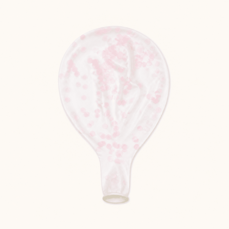 Licht Roze Confetti Ballonnen - 6 stuks - 30,5 cm - Ballonnenshop.nl