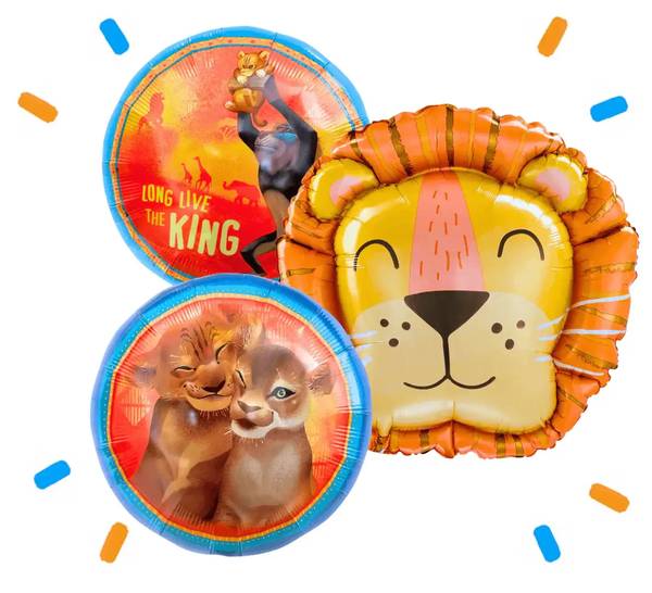 Lion King Trosje XL - Gevuld Met Helium - 71 cm - Ballonnenshop.nl