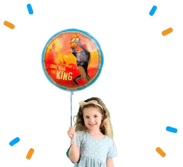 Long Live The King Lion King Helium Ballon - Gevuld Met Helium - 46 cm - Ballonnenshop.nl
