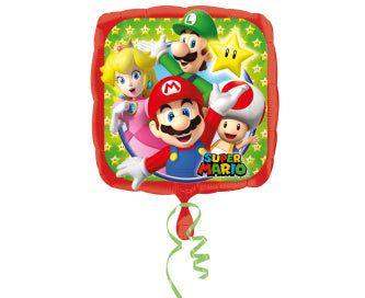 Mario Helium Ballon - Gevuld Met Helium - 43 cm - Ballonnenshop.nl