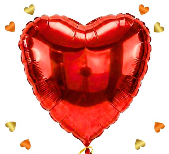 Mega Rood Hart helium ballon – liefde in de lucht - Ballonnenshop.nl