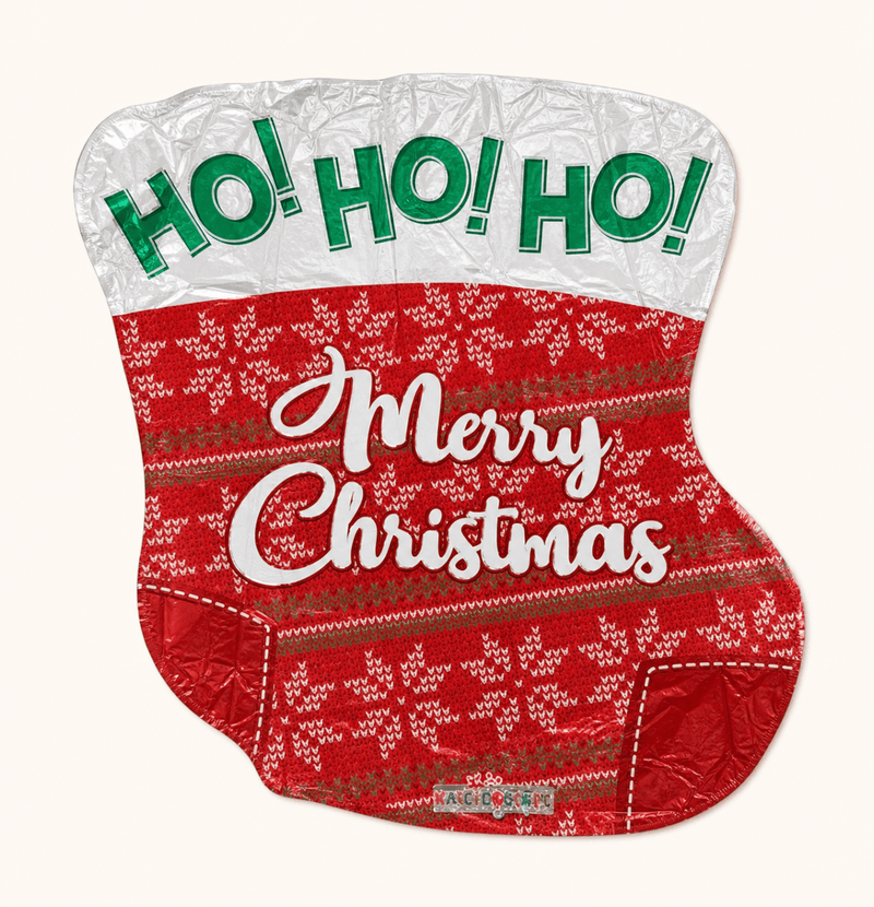 Merry Christmas Sok Folie Ballon - 45 cm - Ballonnenshop.nl