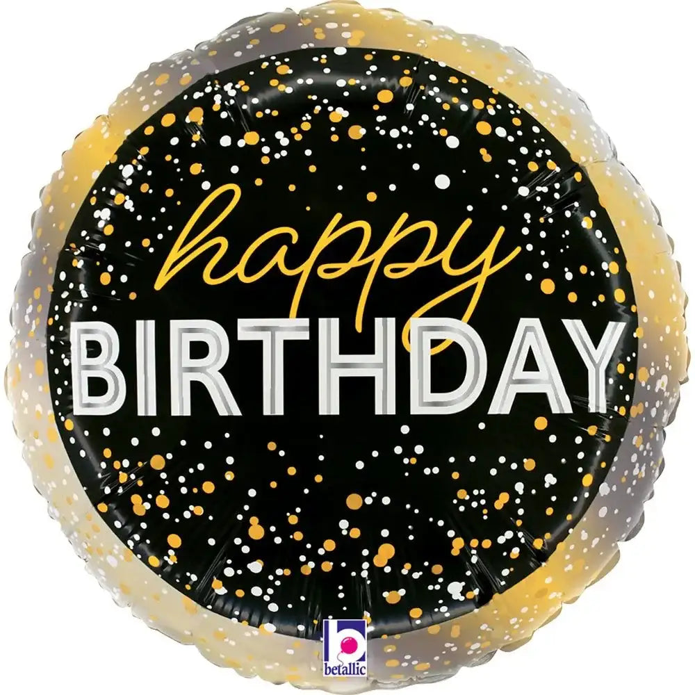 Metallic Birthday Party Folie Ballon - 23 cm - Ballonnenshop.nl