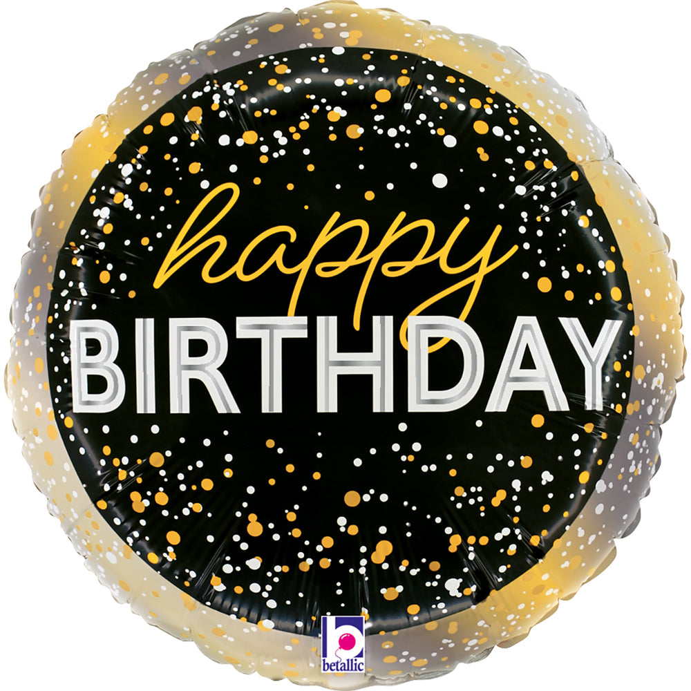 Metallic Birthday Party Folie Ballon - 23 cm
