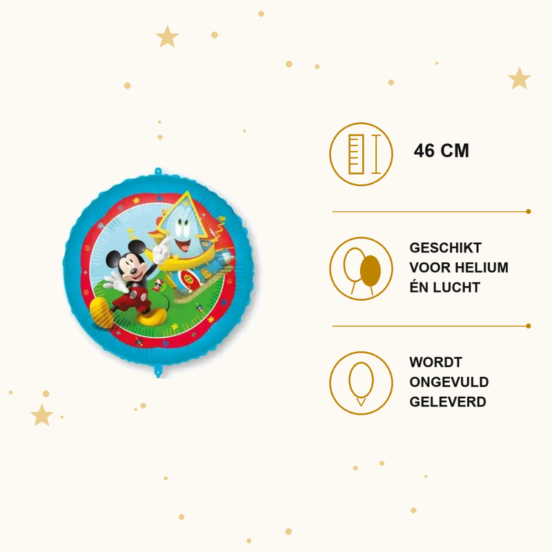 Mickey Mouse Folie Ballon - 46 cm - Ballonnenshop.nl