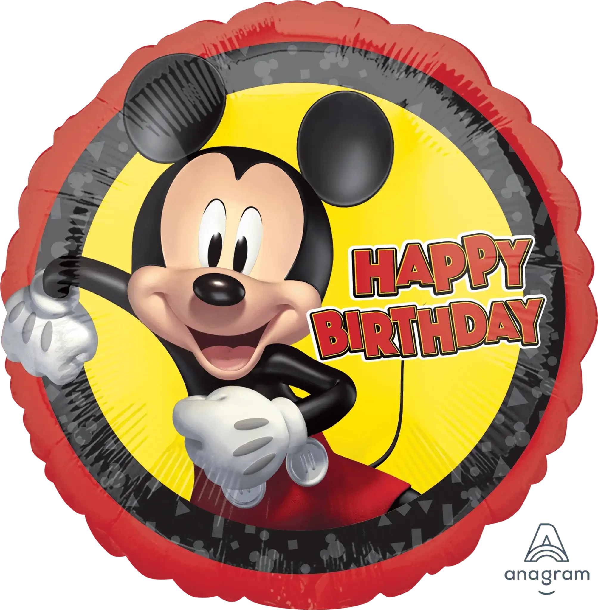 Mickey Mouse Happy Birthday Folie Ballon - 46 cm - Ballonnenshop.nl