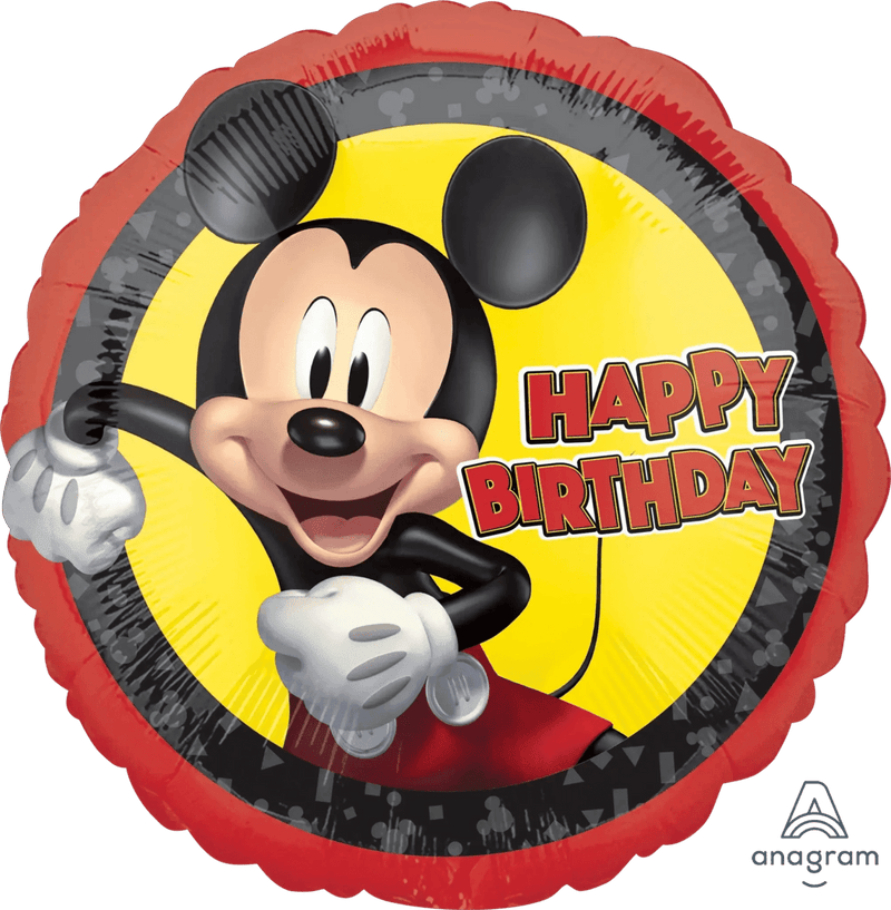 Mickey Mouse Happy Birthday Folie Ballon - 46 cm - Ballonnenshop.nl