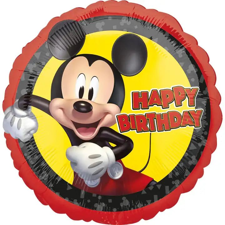 Mickey Mouse Happy Birthday Helium Ballon - Gevuld Met Helium - 46 cm - Ballonnenshop.nl