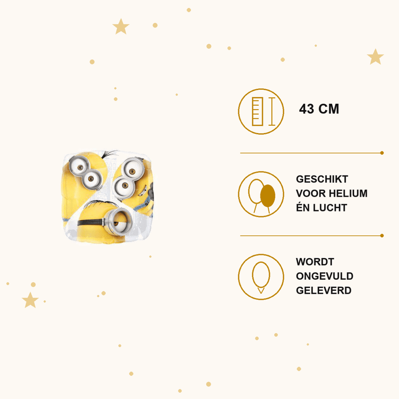 Minion Folie Ballon - 43 cm - Ballonnenshop.nl