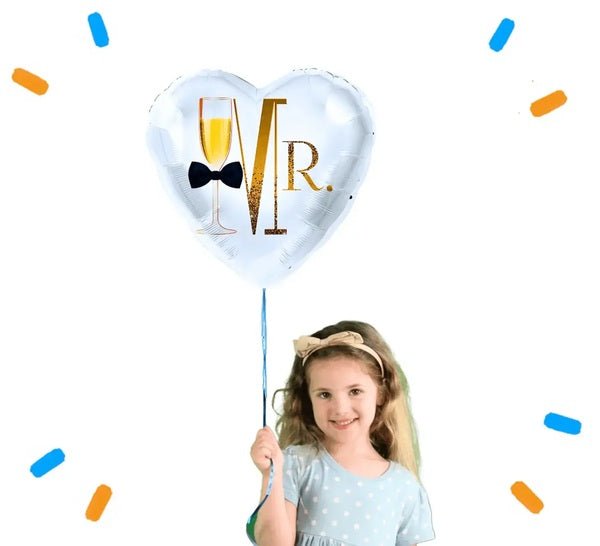MR. Helium Ballon - Gevuld Met Helium - 46 cm - Ballonnenshop.nl