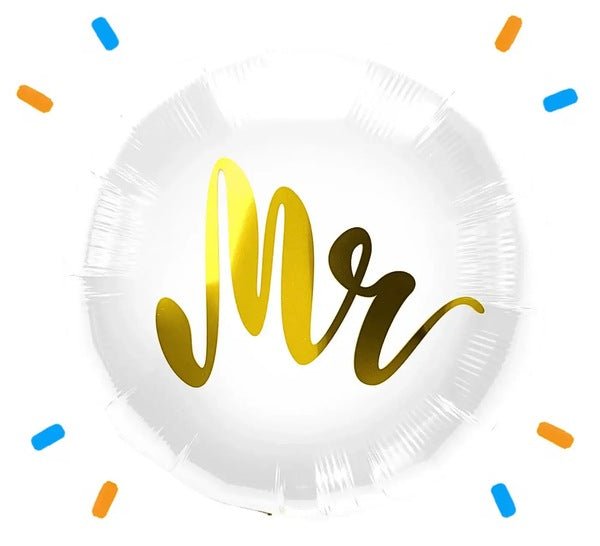 Mr Helium Ballon Goud - Gevuld Met Helium - 46 cm - Ballonnenshop.nl