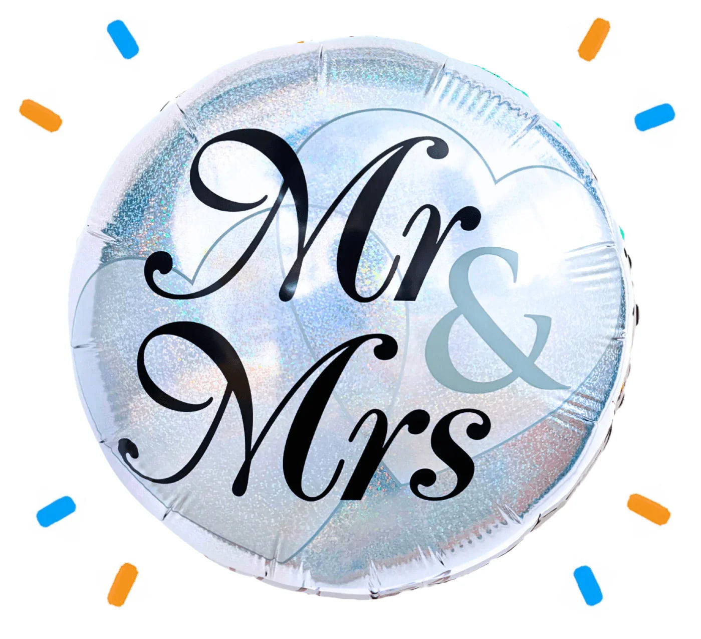 Mr & Mrs Helium Ballon - Gevuld Met Helium - 45 cm - Ballonnenshop.nl