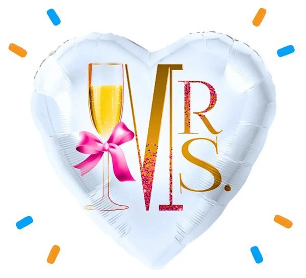 MRS. Helium Ballon - Gevuld Met Helium - 46 cm - Ballonnenshop.nl