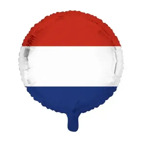 Nederlandse Vlag Folie Ballon - 45 cm - Ballonnenshop.nl