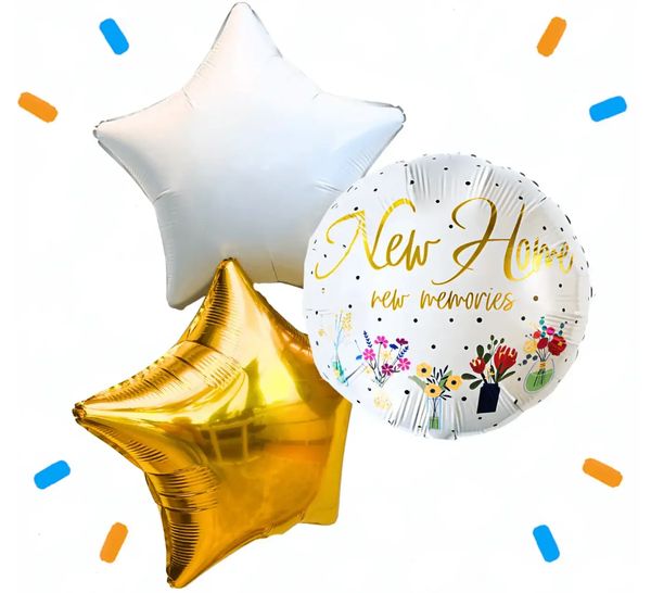 New Home Trosje Helium Ballonnen - Gevuld Met Helium - 46 cm - Ballonnenshop.nl